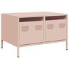 vidaXL TV skř&iacute;ňka růžov&aacute; 68 x 50 x 43,5 cm ocel v&aacute;lcovan&aacute; za studena