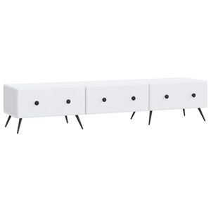 vidaXL Televizn&iacute; skř&iacute;ň B&iacute;l&aacute; 147 x 34,5 x 30 cm Kompozitn&iacute; dřevo