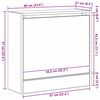 vidaXL Skř&iacute;ň na obuv Artisanov&yacute; dub 60 x 21 x 57 cm kompozitn&iacute; dřevo
