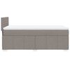 vidaXL Box spring postel s matrac&iacute; taupe 80x200 cm textil
