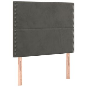 vidaXL Čelo postele tmavě &scaron;ed&eacute; 80x5x118/128 cm sametov&eacute;