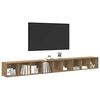 vidaXL Sestava TV skř&iacute;něk 3 pcs Artisanov&yacute; dub 37 x 35 x 107 cm