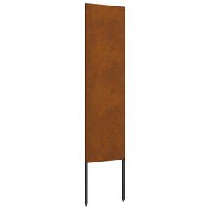 vidaXL Soukrom&iacute; na zahradě Rezav&aacute; 32 x 140 cm Povětrnostně odoln&aacute; ocel