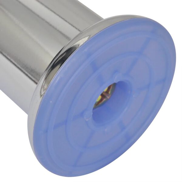 vidaXL Nohy k pohovce 8 ks kulaté chrom 60 mm