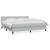 vidaXL Box spring postel s matrac&iacute; světle &scaron;ed&aacute; 180x210 cm samet