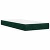 vidaXL Box spring postel s matrac&iacute; tmavě zelen&aacute; 100x200 cm samet
