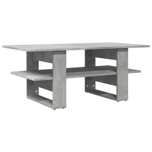 vidaXL Konferenčn&iacute; stolek betonově &scaron;ed&yacute; 102x55x42 cm kompozitn&iacute; dřevo
