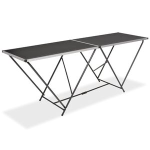 vidaXL Skl&aacute;dac&iacute; tapetovac&iacute; stůl MDF a hlin&iacute;k 200 x 60 x 78 cm