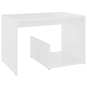 vidaXL Odkl&aacute;dac&iacute; stolek b&iacute;l&yacute; 59 x 36 x 38 cm kompozitn&iacute; dřevo