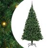 vidaXL Uměl&yacute; v&aacute;nočn&iacute; stromeček Zelen&aacute; 210 cm PVC, ocel a plast