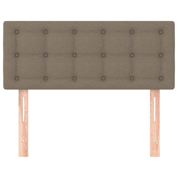 vidaXL Čelo postele taupe 90x5x78/88 cm textil