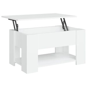 vidaXL Konferenčn&iacute; stolek b&iacute;l&yacute; 79 x 49 x 41 cm kompozitn&iacute; dřevo