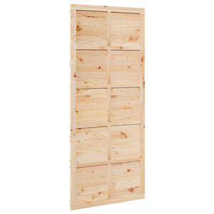 vidaXL Zavěsn&eacute; posuvn&eacute; dveře 100 x 2,5 x 208 cm Př&iacute;rodn&iacute;