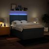 vidaXL Box spring postel s matrac&iacute; modr&aacute; 140x190 cm textil