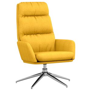 vidaXL Relaxačn&iacute; křeslo hořčicově žlut&eacute; textil