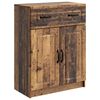 vidaXL Serv&iacute;rovac&iacute; skř&iacute;ň se z&aacute;suvkou Star&eacute; dřevo 66 x 34,5 x 87 cm