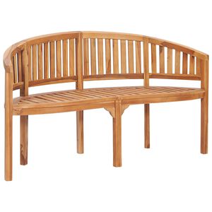 vidaXL Lavice banana 151 cm masivn&iacute; teakov&eacute; dřevo