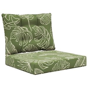 vidaXL Venkovn&iacute; pol&scaron;t&aacute;ř na pohovku 2 pcs Listov&yacute; design Polyester