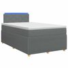 vidaXL Postel boxspring s matrac&iacute; Tmavě &scaron;ed&aacute; 120 x 200 cm Textil
