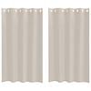 vidaXL Voile Z&aacute;clona 2 ks P&iacute;skov&aacute; 175 x 140 cm Polyester