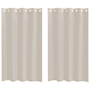 vidaXL Voile Z&aacute;clona 2 ks P&iacute;skov&aacute; 140 x 175 cm Polyester