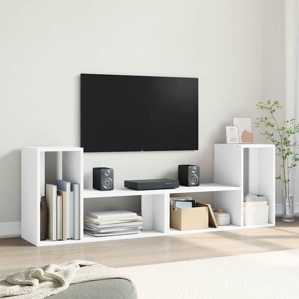 vidaXL TV skř&iacute;ňky 2 ks b&iacute;l&eacute; 75 x 30 x 50 cm kompozitn&iacute; dřevo