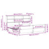 vidaXL Postel bez matrace 180 x 200 cm masivn&iacute; borovice