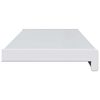 vidaXL Parapet okna B&iacute;l&aacute; 80 x 25 x 4,5 cm PVC