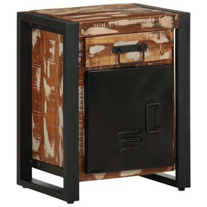 vidaXL Nočn&iacute; stolek v&iacute;cebarevn&yacute; 40x30x50 cm recyklovan&eacute; dřevo