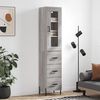 vidaXL Skř&iacute;ň highboard &scaron;ed&aacute; sonoma 34,5 x 34 x 180 cm kompozitn&iacute; dřevo
