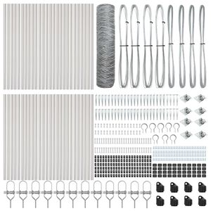 vidaXL Svařovan&eacute; dr&aacute;těn&eacute; ploty s hroty 100 x 0,8 m (&Scaron; x V)