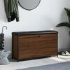 vidaXL Botn&iacute;kov&aacute; lavice s v&yacute;klopnou z&aacute;suvkou hněd&yacute; dub 102x32x56 cm