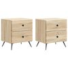 vidaXL Nočn&iacute; skř&iacute;ňka 2 ks Dub sonoma 43 x 34,5 x 47,5 cm