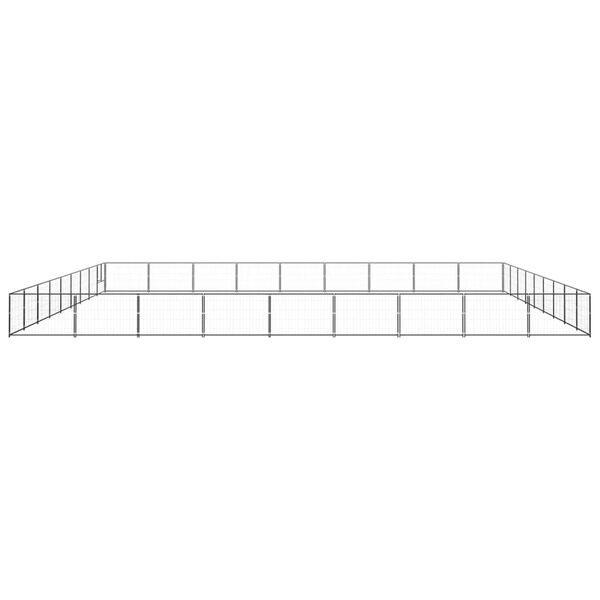 vidaXL Ps&iacute; kotec čern&yacute; 81 m&sup2; ocel