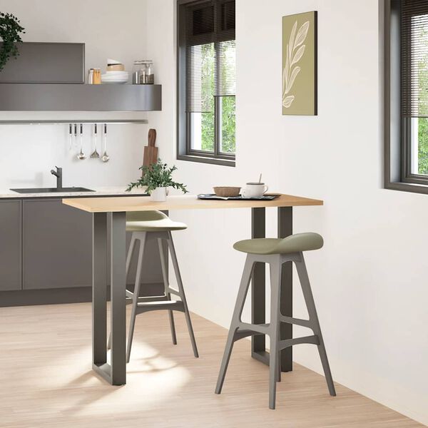 vidaXL Nohy barov&eacute;ho stolu ve tvaru U 2 ks antracitov&eacute; 50 x (100-101) cm ocelov&eacute;