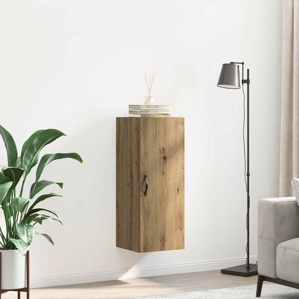 vidaXL N&aacute;stěnn&aacute; skř&iacute;ňka Artisanov&yacute; dub 34,5 x 34 x 90 cm