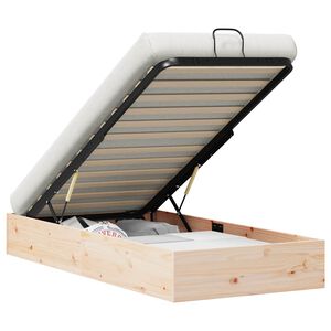 vidaXL Otomanov&aacute; postel s &uacute;ložn&yacute;m prostorem Př&iacute;rodn&iacute; 70 x 190 cm