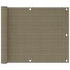 vidaXL Balk&oacute;nov&aacute; z&aacute;stěna taupe 75 x 300 cm HDPE