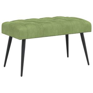 vidaXL Lavice s knofl&iacute;kov&yacute;m pro&scaron;&iacute;v&aacute;n&iacute;m Světl&aacute; zelen&aacute; 80 x 40 x 46 cm