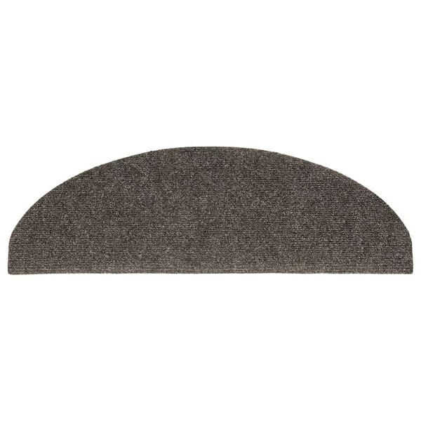 vidaXL Schodové rohože samolepicí 5 ks 65 x 21 x 4 cm antracitové, půlkulaté, velké