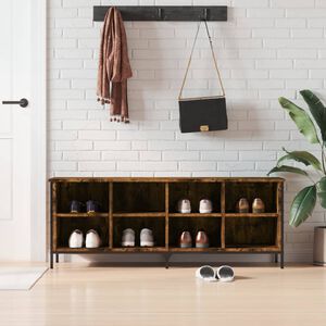vidaXL Botn&iacute;k kouřov&yacute; dub 131 x 35 x 50 cm kompozitn&iacute; dřevo