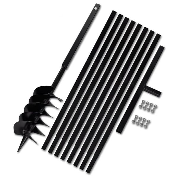 Zemn&iacute; vrt&aacute;k s rukojet&iacute; 150 mm, s n&aacute;stavci 9 m, ocel