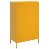 vidaXL Skř&iacute;ň highboard hořčicově žlut&aacute; 68 x 39 x 113 cm ocel