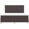 vidaXL Postel s boxspringem s matrac&iacute; Tmavě hněd&aacute; 180 x 200 cm textil