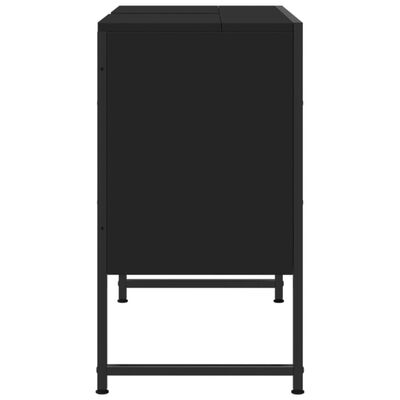 vidaXL Koupelnová skříňka pod umyvadlo černá 80 x 33 x 60 cm kompozit