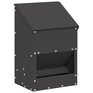 vidaXL Krm&iacute;tko pro slepice Čern&aacute; 21 x 16 x 33 cm 3 kg