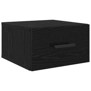 vidaXL Nočn&iacute; skř&iacute;ňka Čern&yacute; dub 35 x 35 x 20 cm kompozitn&iacute; dřevo