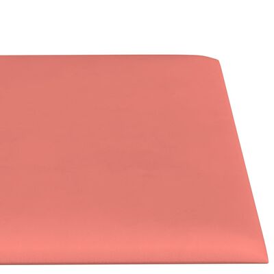 vidaXL Nástěnné panely 12 ks růžové 30 x 15 cm samet 0,54 m²