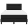 vidaXL Postel s boxspringem s matrac&iacute; Čern&aacute; 120 x 200 cm Uměl&aacute; kůže