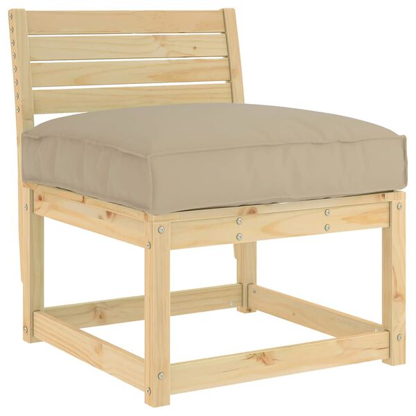 vidaXL Pol&scaron;t&aacute;ř Taupe 70 x 70 x 12 cm Oxford l&aacute;tka